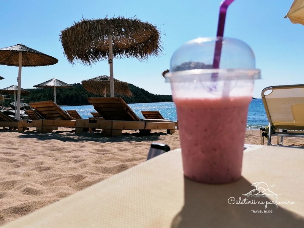 milkshake frappe plaja Thassos