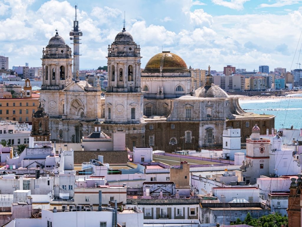 Cadiz panorama oras cladiri 